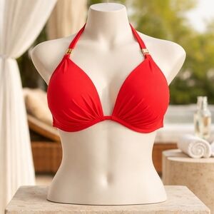 Victoria's Secret Vibrant Red Bikini Top